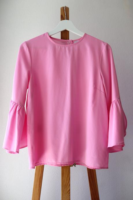 Nežná ružová padavá blúzka, lindex,164