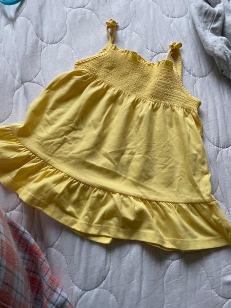 2x šatičky s ovocím a žlté, f&f,86