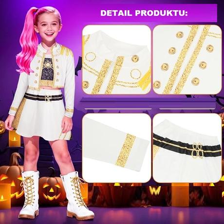 K-pop demon hunters huntrix 3-dielny kostým mira, 