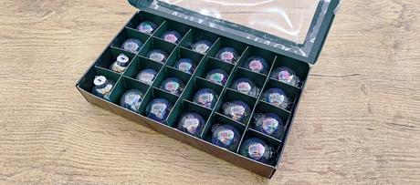 Gule - sklenené - priehľadné ab - 25 mm - 24 kusov, 