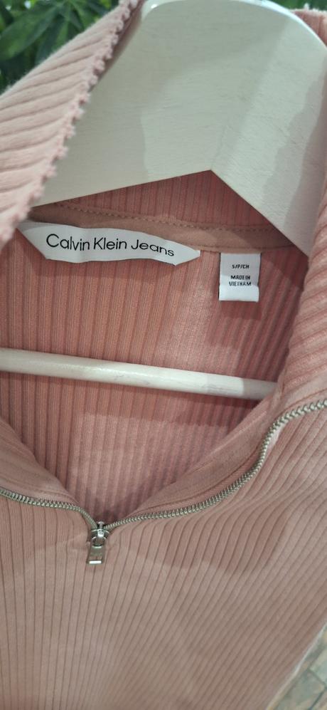 Calvin klein pleteny pulover top tričko xs/s, calvin klein,s