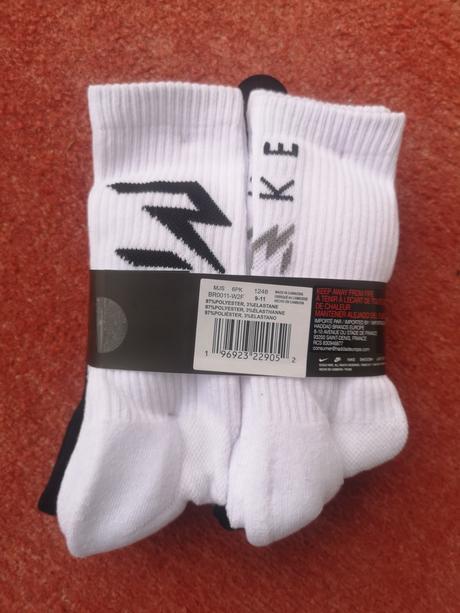 Nike chlapčenské funkčné ponožky 6 párov 37,5-40, nike,37 / 38 / 39 / 40