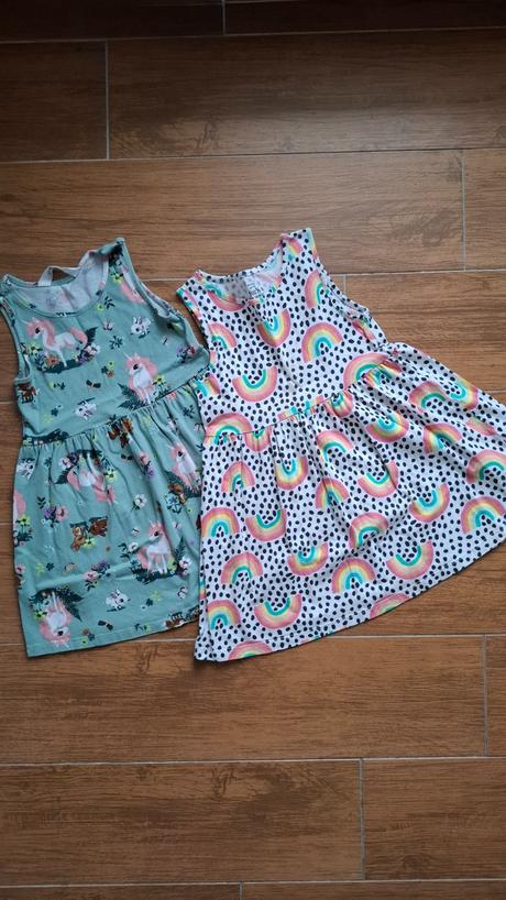 Letné šaty 2ks, h&m,104