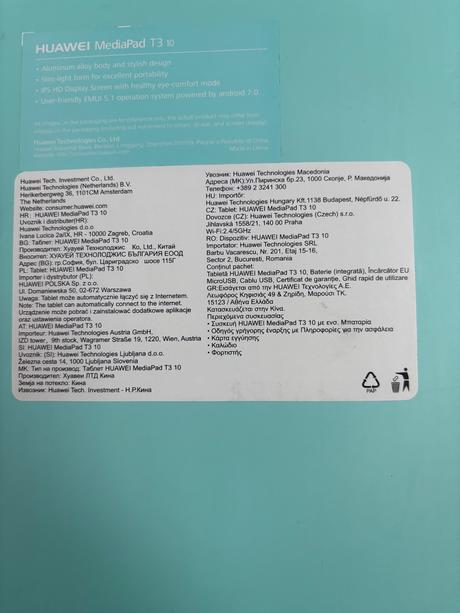 Huawei mediapad t3 10, huawei