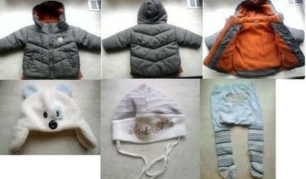 Zimná bundička na 3-6mesiacov veľ.62-74, cherokee,74