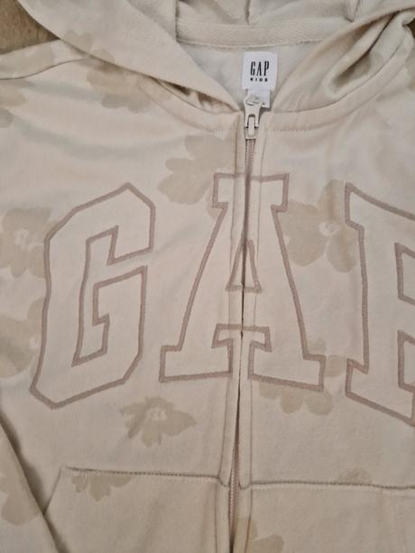 Mikina gap bavlnená béžová s kvetmi, gap,146