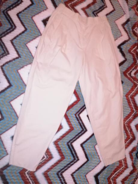 Krémové dámske nohavice, 44