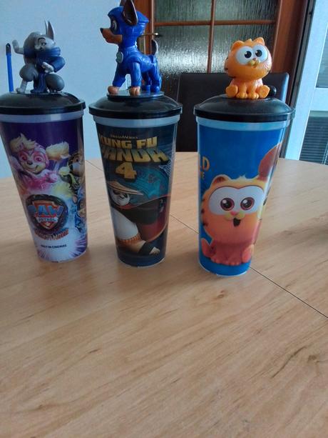 Filmové poháre detské 3ks, 