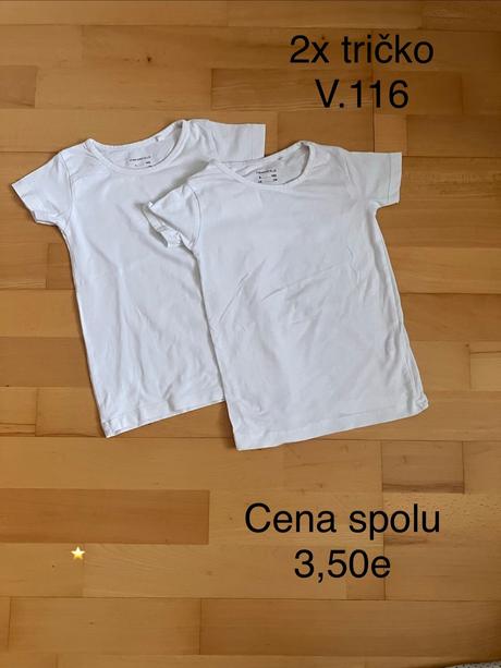 2x tričko, 116