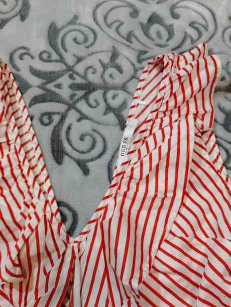 Guess peplum dámska blúzka s volánom, guess,s