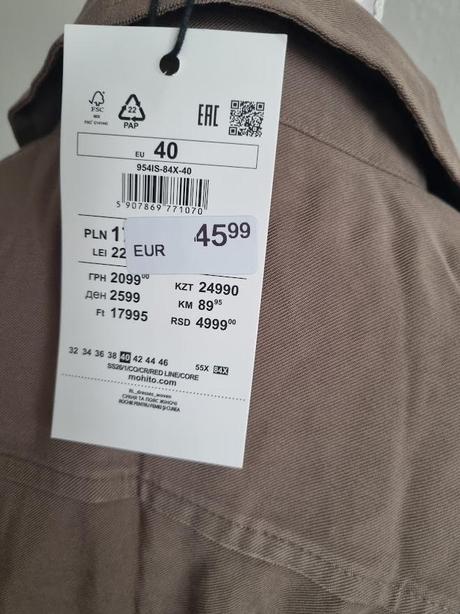 Hnedé košeľové šaty reserved veľ. 40, reserved,40