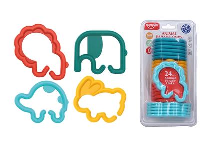 Krúžky spojovacie zvieratká 24ks,