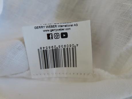 Biela ľanová blúzka, top gerry weber, veľ. l, gerry weber,l
