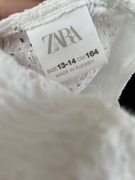Biele šaty, zara,164