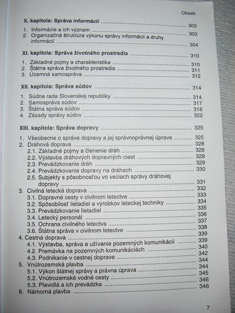 Správne právo hmotné - všeobecná a osobitná časť,