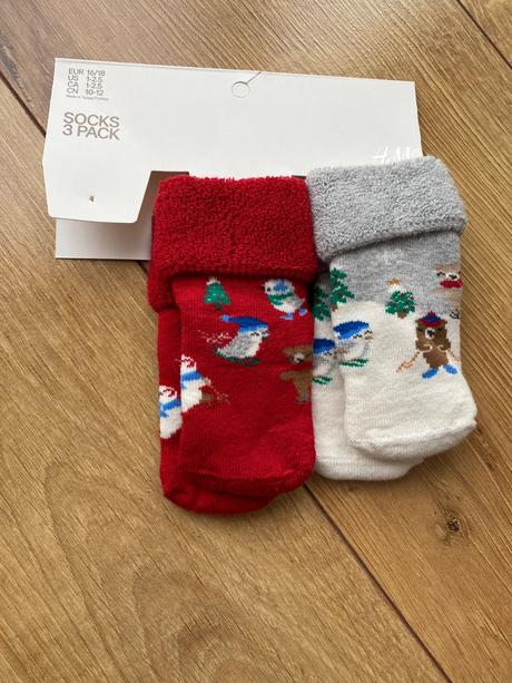 Hrubé zimné ponožky 16-18, h&m,17