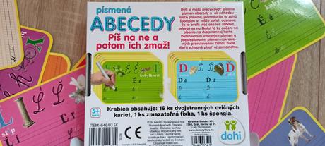 Píš a potom zmaž abeceda,