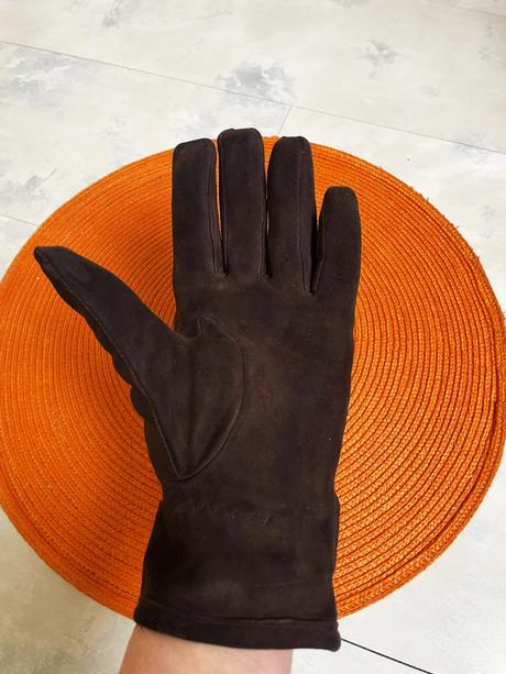 Kožené semišové rukavice, l