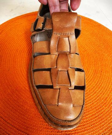 Celokožené sandále, rieker,42