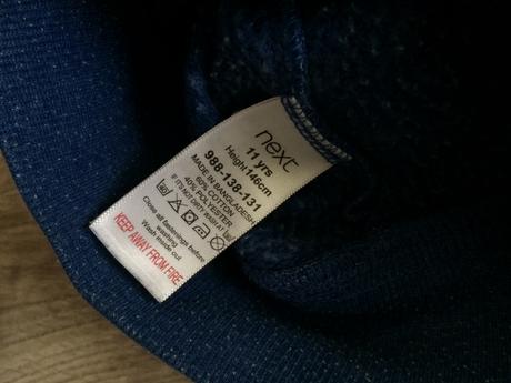 Mikina modrá next 11 rokov, next,146