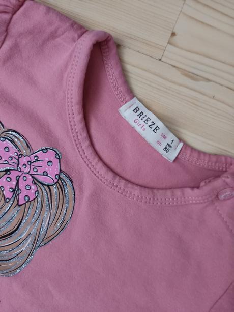 Tričko s dlhým rukávom "dievča", 86