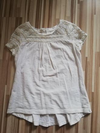 Biela tunika/tričko s čipkou, next,116