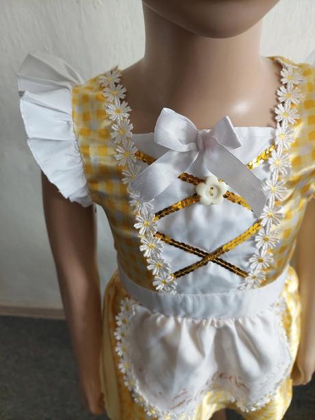 Zlatovláska goldilocks karnevalové šaty veľ.3-4r,