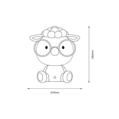 Stolná nočná lampa ovečka ovca ako nová, 