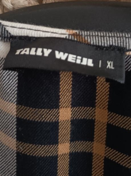 Karovaná krátka blúzka tally weijl, tally weijl,xl