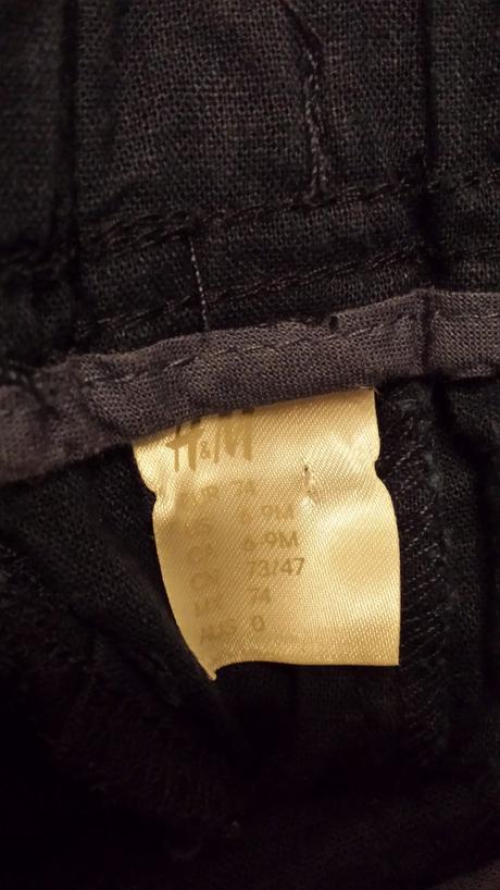Tenké nohavice, h&m,74