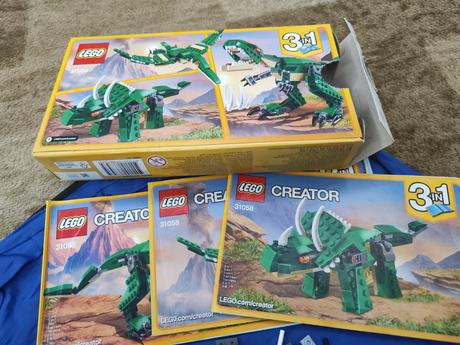 Lego creator 3v1 zelený dinosaurus, 