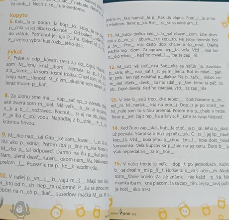 Cvičenia pre 3. ročník, sjl, mat, 