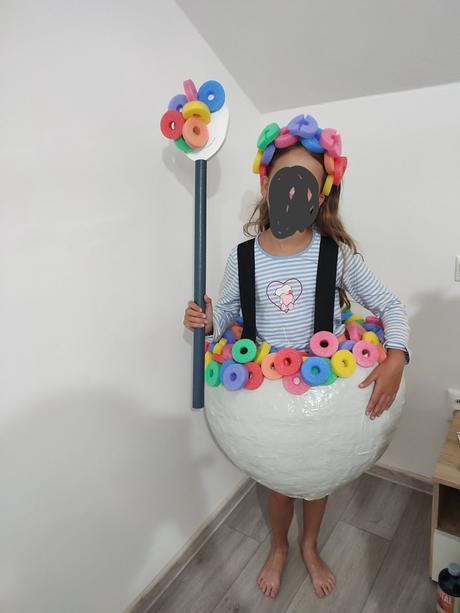 Detský kostým - műsli v miske (cereálie), 