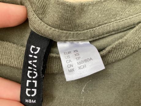 2ks trička, h&m,xs