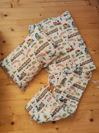 4-dielna sada do postieľky, šírka (cm): 100,dĺžka (cm): 135