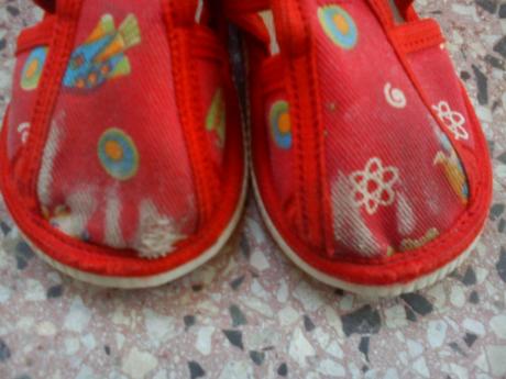 Papučky červ.baťa, baťa,17