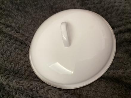 Biela smaltovaná pokrievka,, 