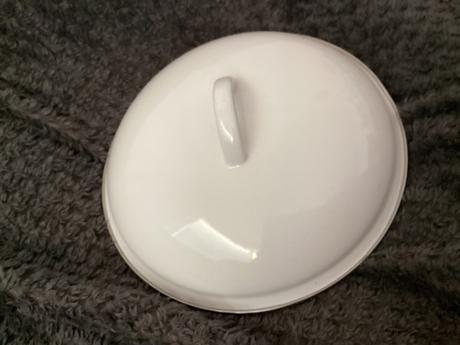 Biela smaltovaná pokrievka,, 