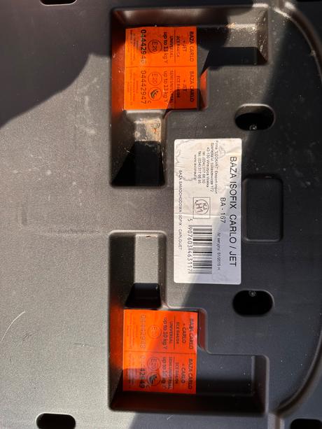 Báza na isofix carlo/jet, 