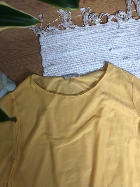 Žltá ľahká blúzka na leto, mango,s