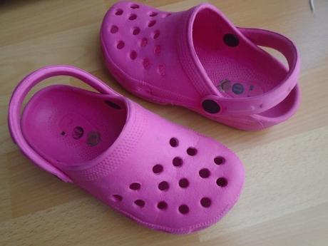 Crocs ružove c.31 ( malo nosene)vn.dl 19cm, 31