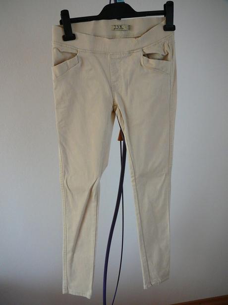 Béžové nohavice, s