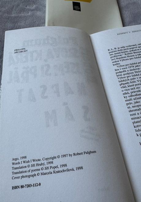 Robert fulghum - slová, ktoré som si prial napísať, 