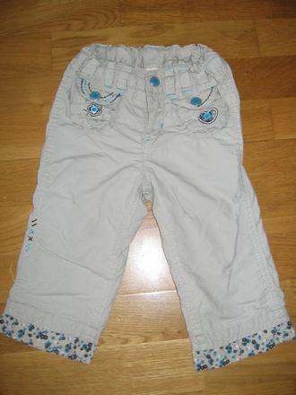 Nádherné podšité nohavice, dopodopo,80