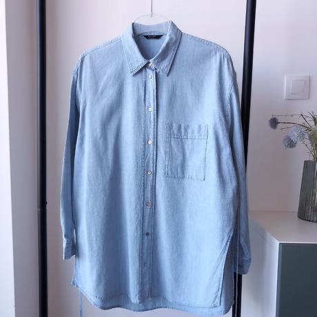 Svetlomodrá košeľa massimo dutti 38/40/m, m
