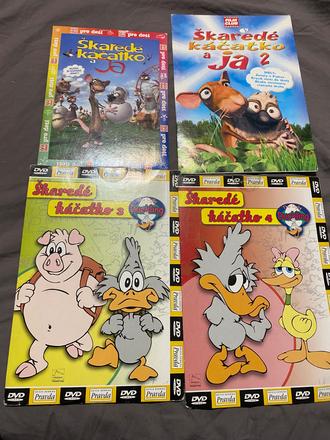 Rozprávka dvd škaredé káčatko 4 diely cena za ks,