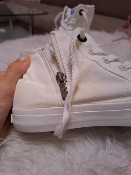 Biele plátenné tenisky, 35