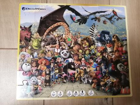 Puzzle madagaskar, dreamworks,