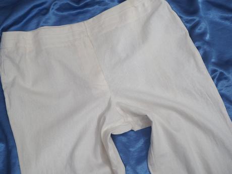 Kvalitné ľanové nohavice, 48