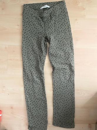 Leginky hrubšie bodka 9-10 rokov, h&m,140